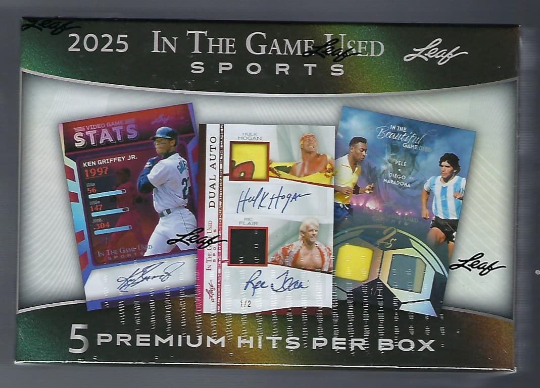 2025 Leaf In The Game Used Sports Edition Factory Sealed Hobby Box