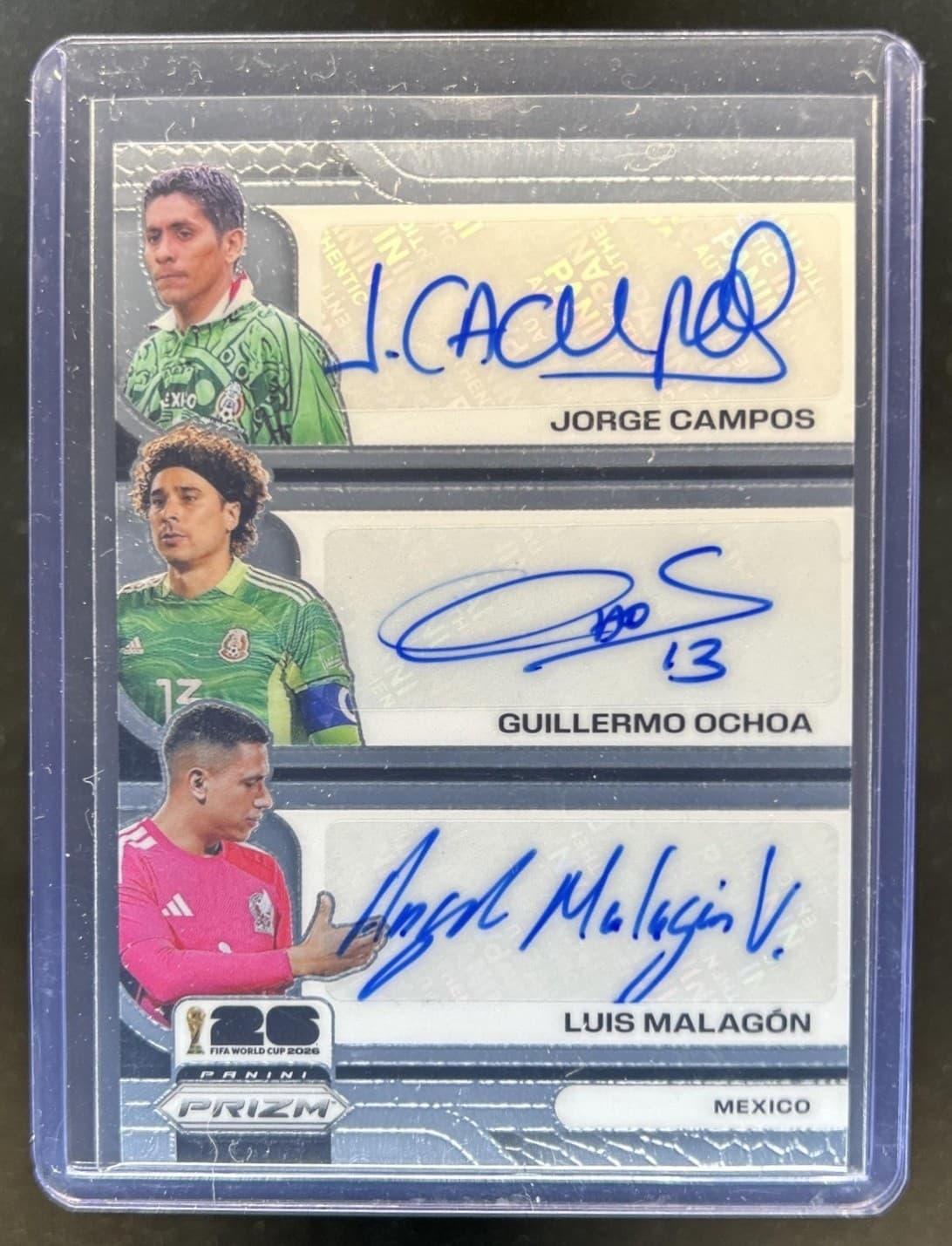 2026 Prizm World Cup Guillermo Ochoa Jorge Campos Luis Malagon Trio Auto #4
