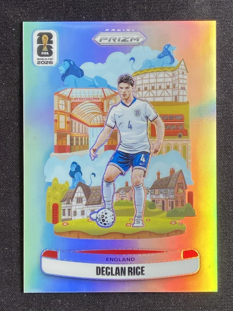Declan Rice 2026 Panini Prizm Fifa World Cup National Landmarks SSP #2 a