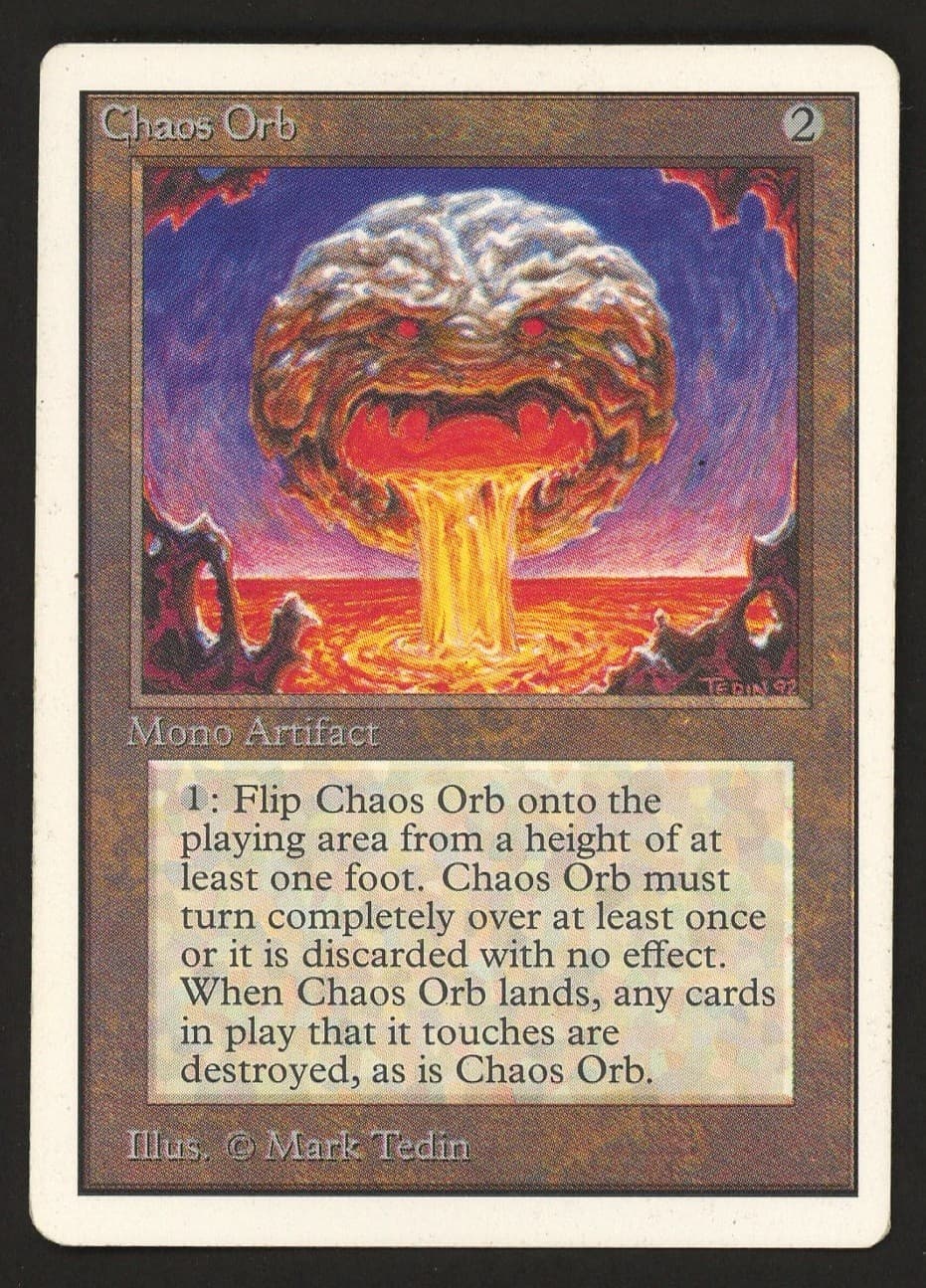 1993 MTG Magic The Gathering Unlimited Edition Chaos Orb