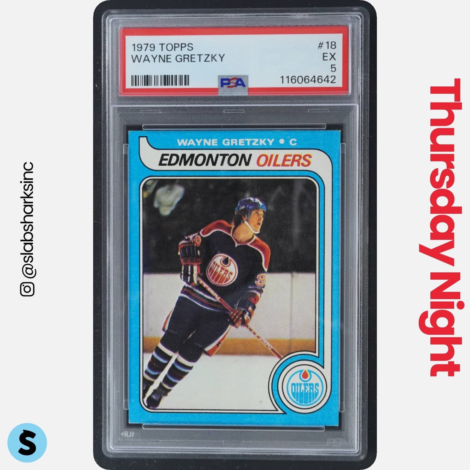 1979 TOPPS #18 WAYNE GRETZKY RC ROOKIE PSA 5