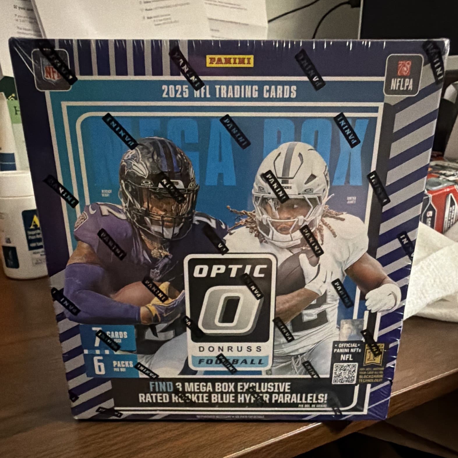 Panini 2025 Donruss Optic Football NFL Trading Card Mega Box 42 Cards Henry