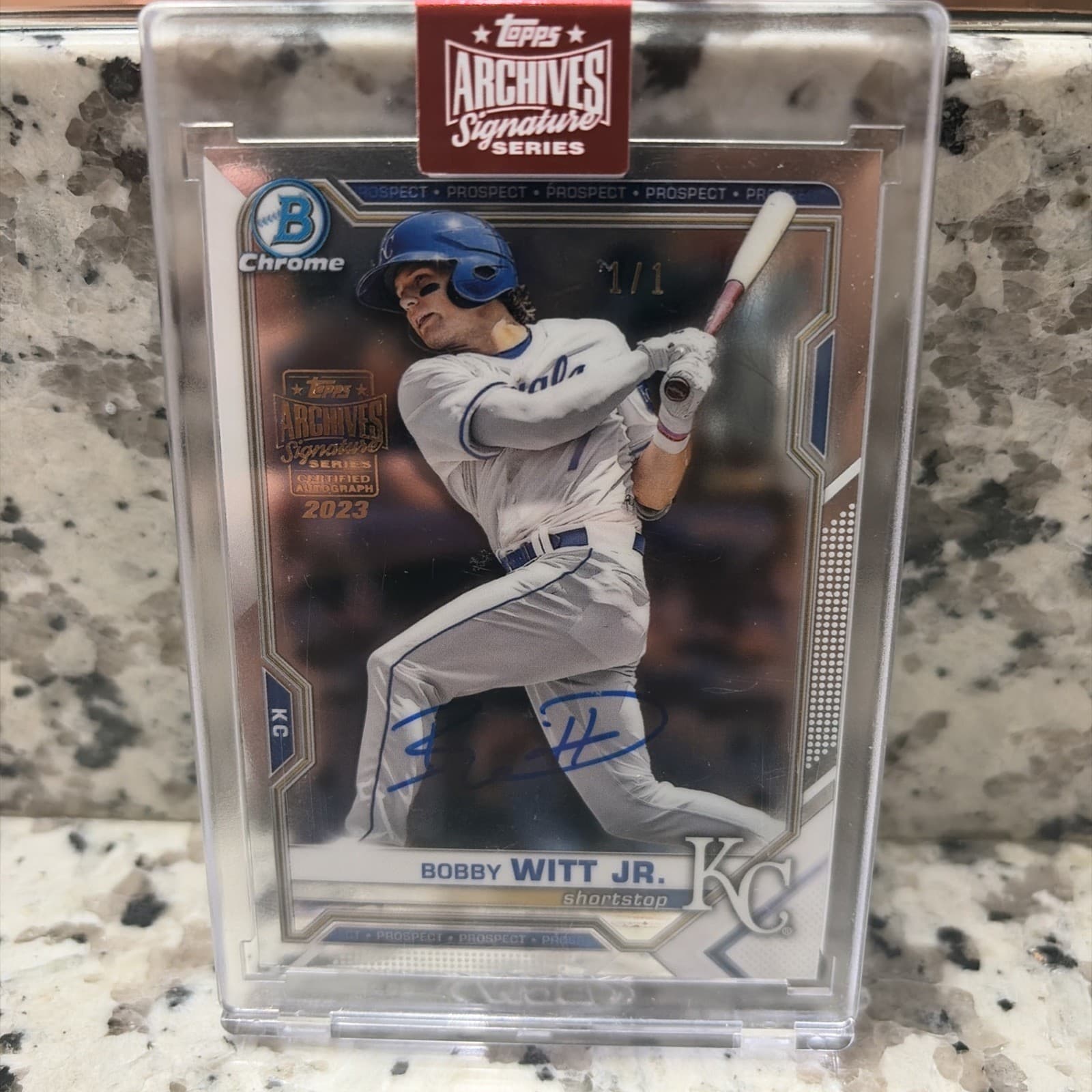 2021 Bowman Chrome, Sealed Bobby Witt Jr. On Card Auto #'d 1/1