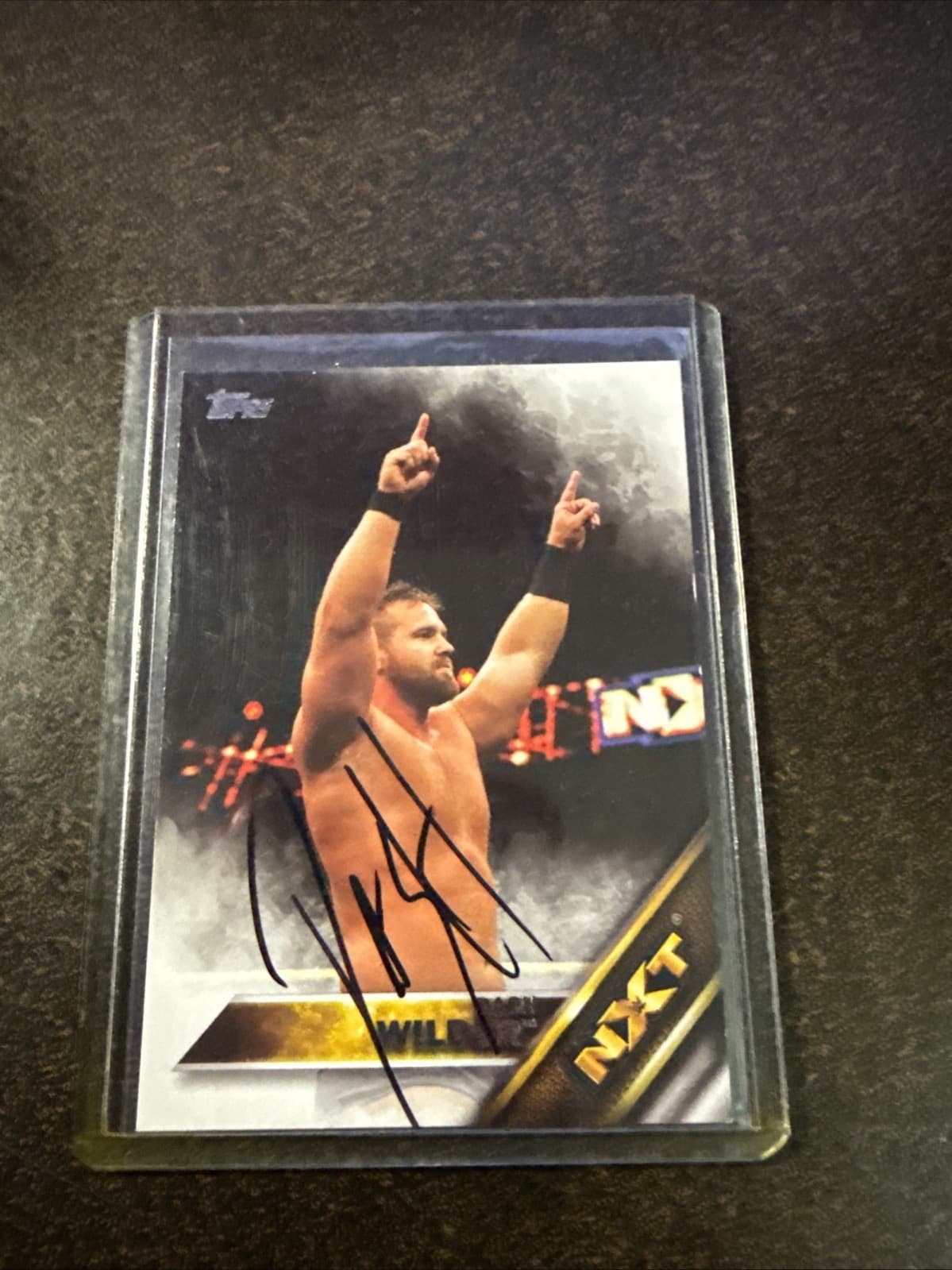 Dash Wilder WWE Wrestling Trading Card Topps Raw WWF Wrestler NXT #6 HS Auto