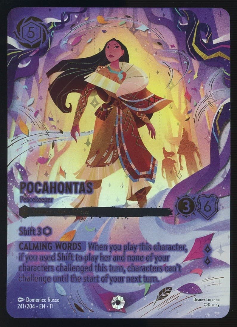 2026 Disney Lorcana EN 11 Winterspell Iconic #241 Pocahontas Peacekeeper