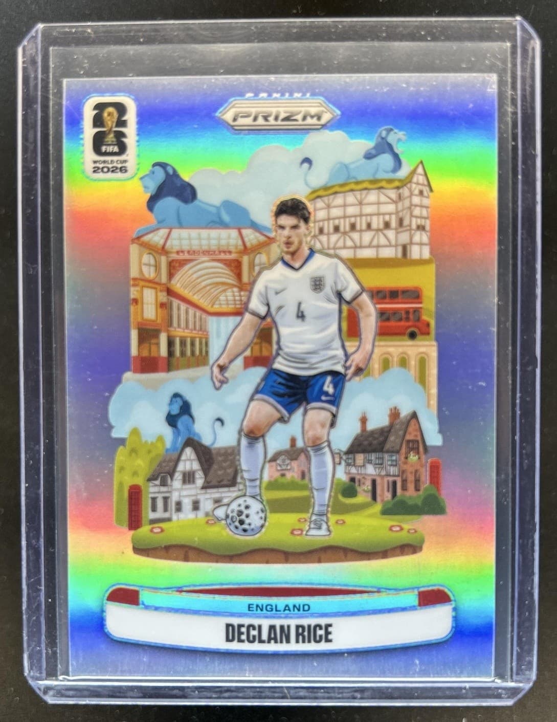 2026 Panini Prizm World Cup Declan Rice National Landmarks SSP #2 England