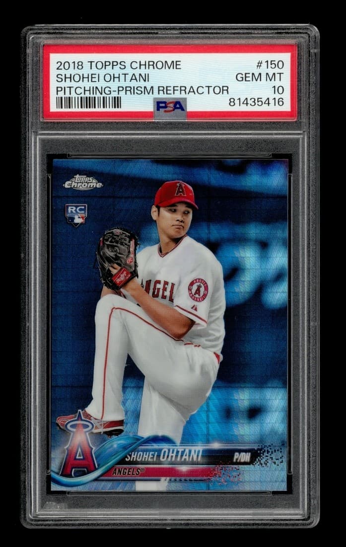 2018 Topps Chrome Prism Refractor: #150 Shohei Ohtani PSA 10 GEM MINT