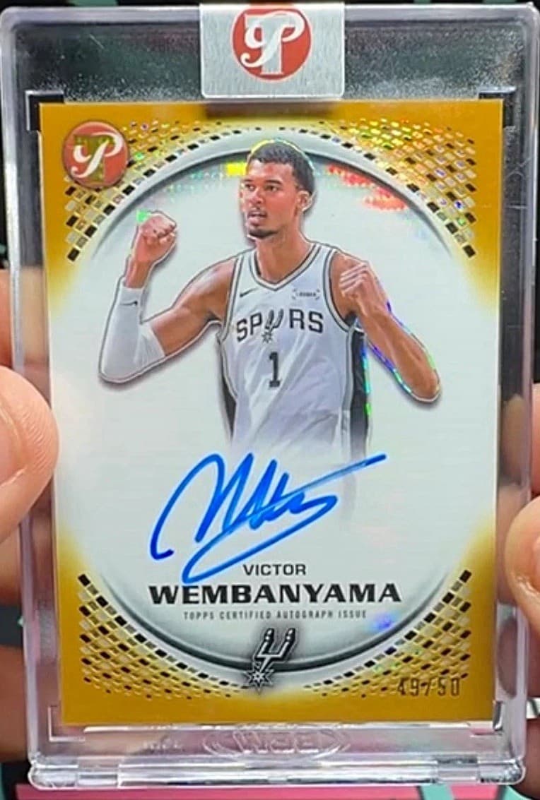 Topps Pristine 2025-26 Victor Wembanyama Spurs #221 On Card auto gold /50