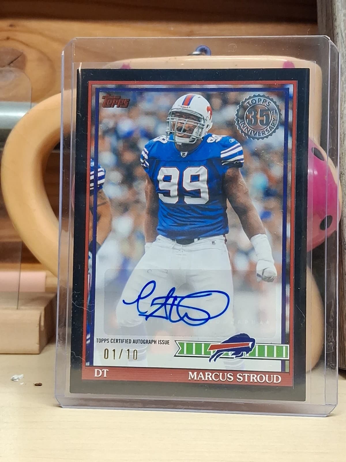 2026 topps flagship football Marcus Stroud 91AC-MST 1/10 Autograph