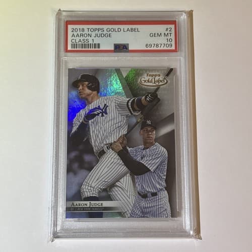Aaron Judge 2018 Topps Gold Label #2 Class 1 PSA 10 Gem Mint Yankees