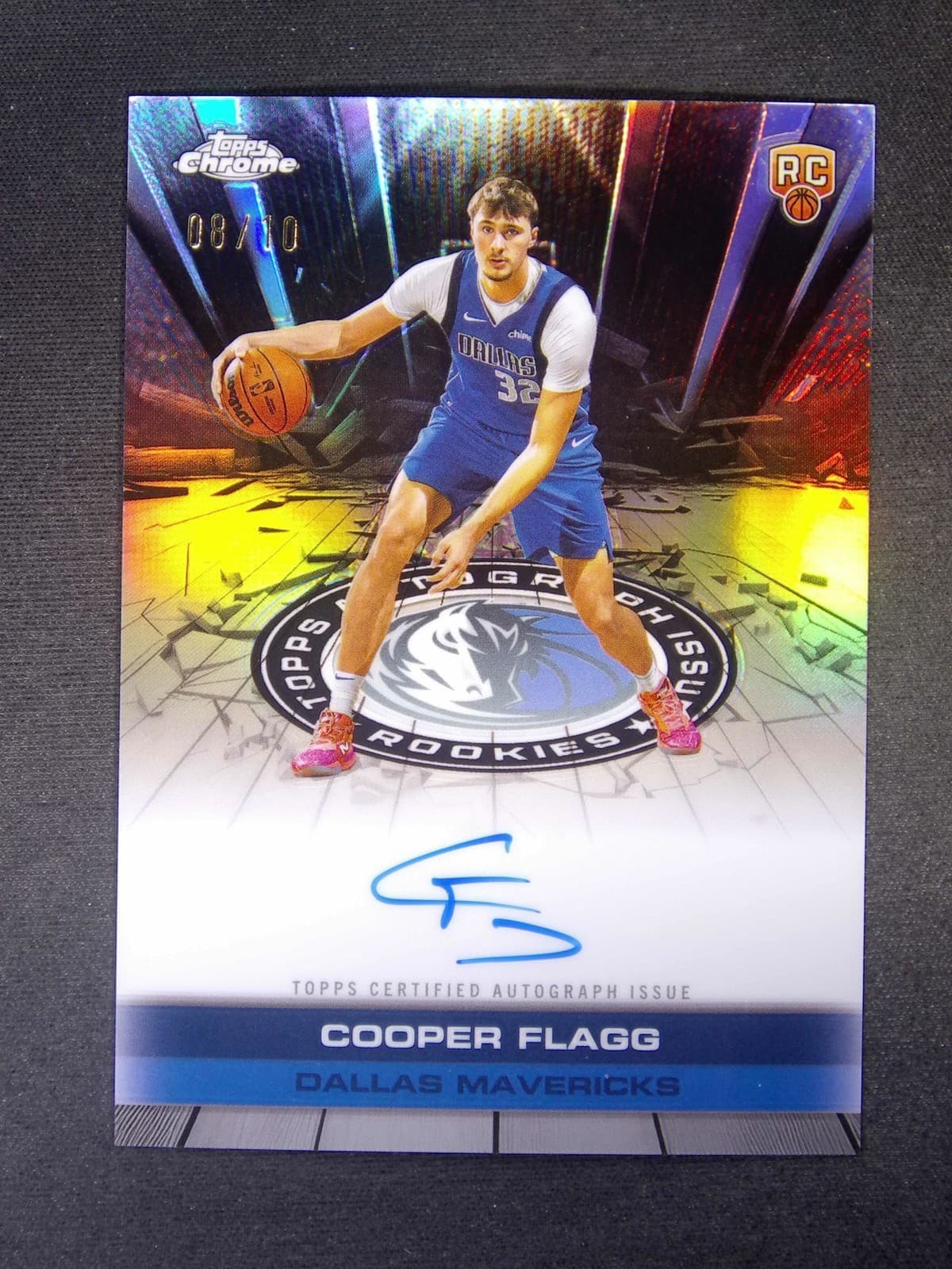 2025-26 Topps Chrome Cooper Flagg RC Rookie Auto Issue Black Refractor /10