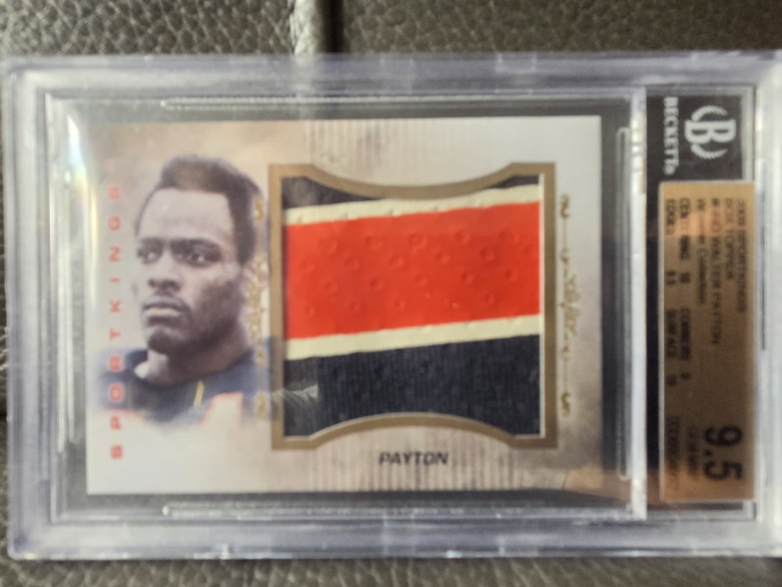 2009 Sportkings Walter Payton 1/1 Vintage JUMBO 3CL GAME WORN JERSEY
