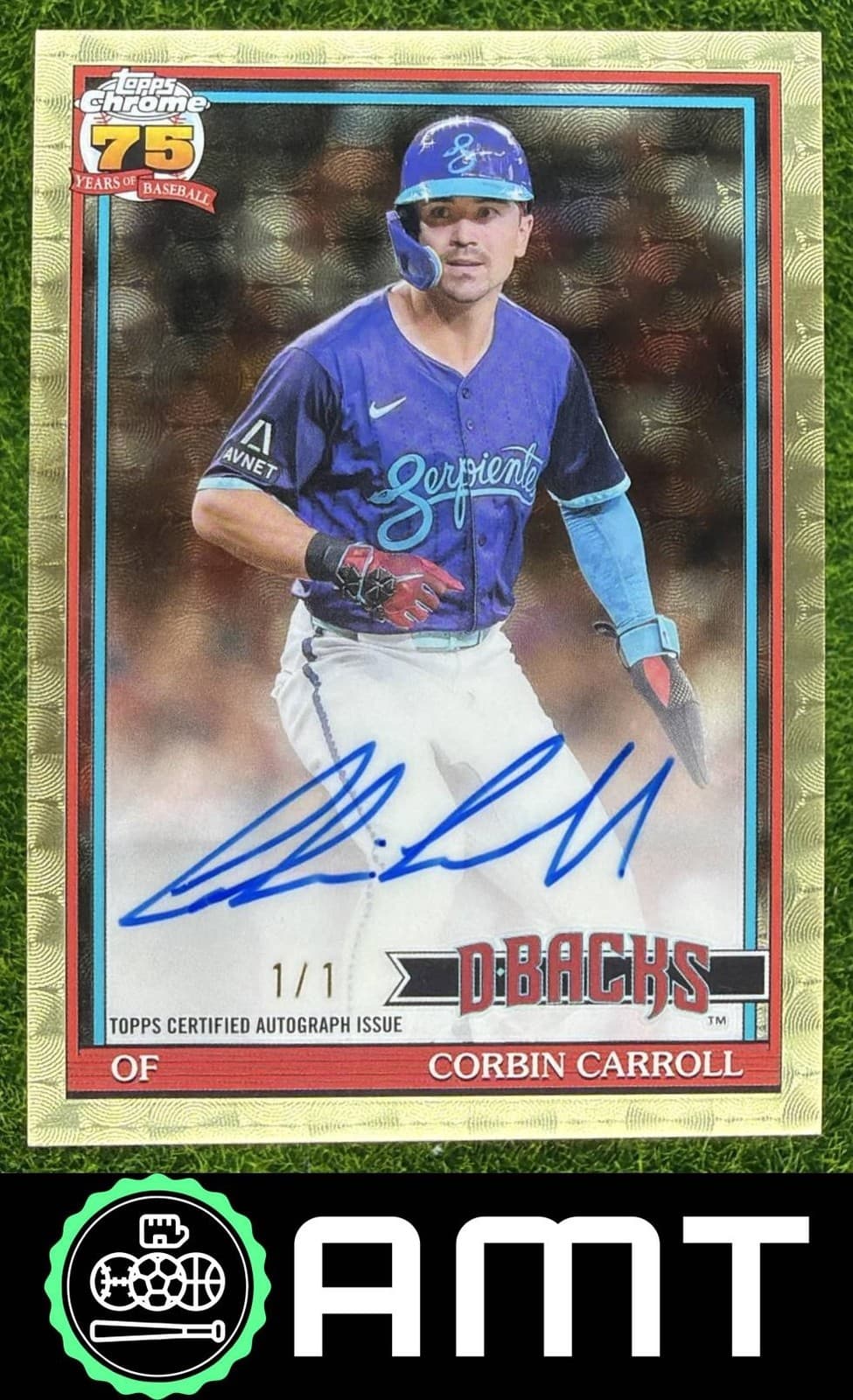 Corbin Carroll Auto 2026 Topps Chrome 1/1 1991 SuperFractor Diamondbacks SSP