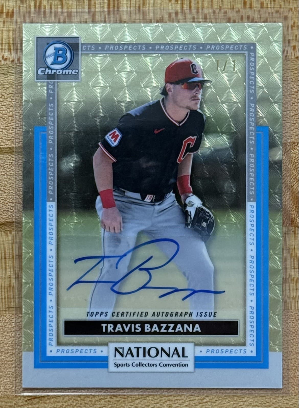Travis Bazzana Auto 2026 Bowman Chrome National Superfractor 1/1 SSP Guardians