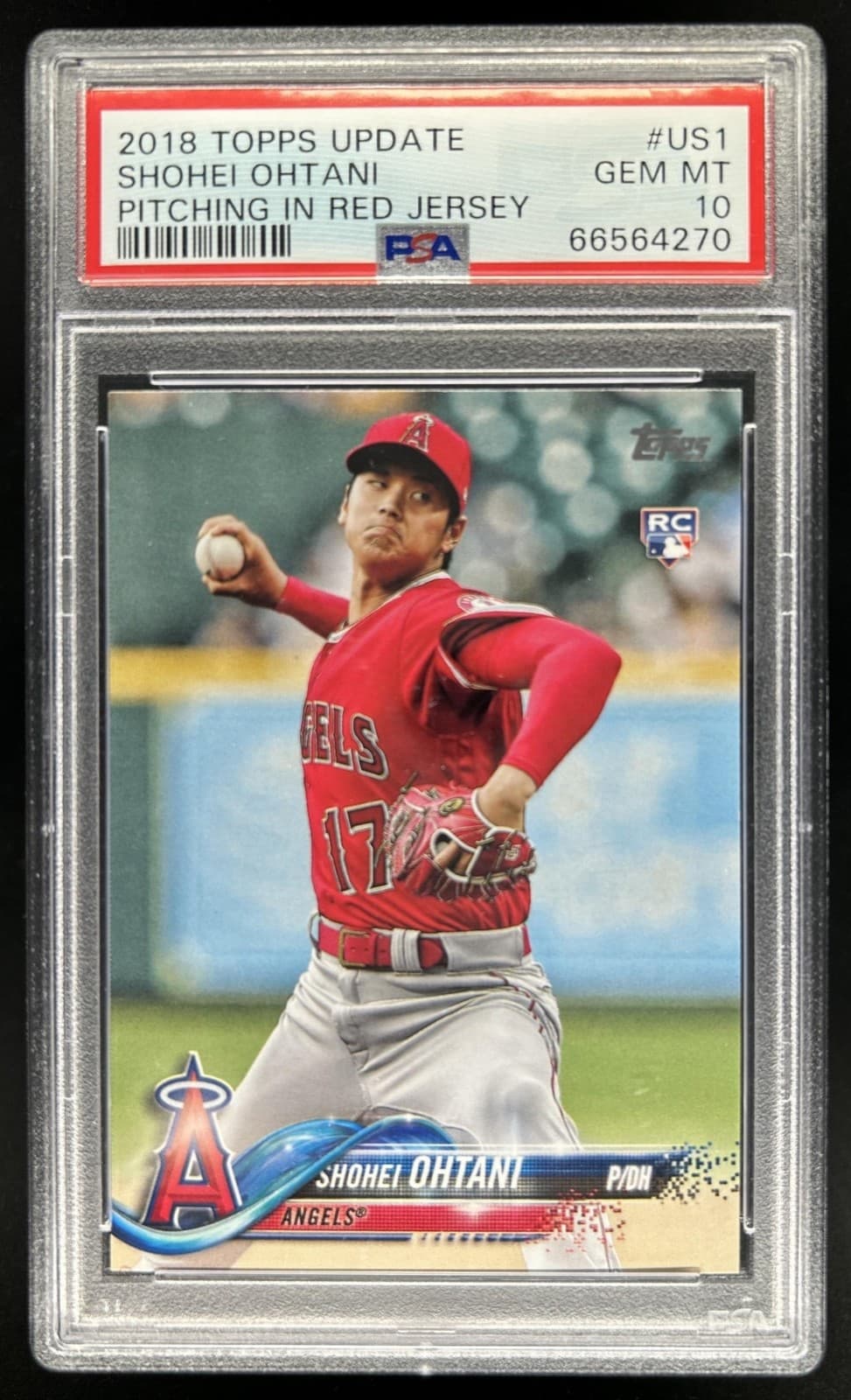 2018 Topps Update Shohei Ohtani RC Rookie #US1a Angels PSA 10 GEM MINT
