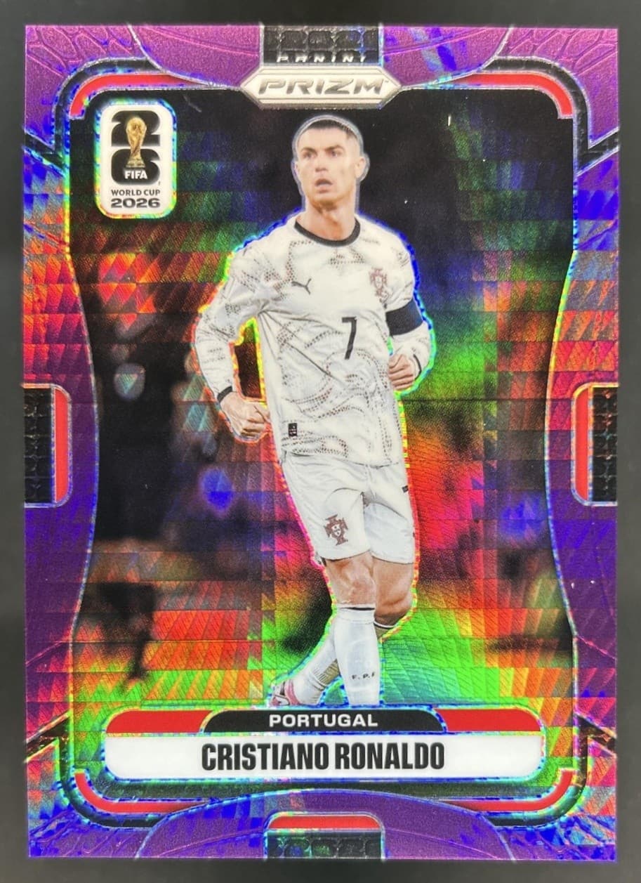 2026 Panini Prizm World Cup Cristiano Ronaldo Purple Hyper #/299 Portugal