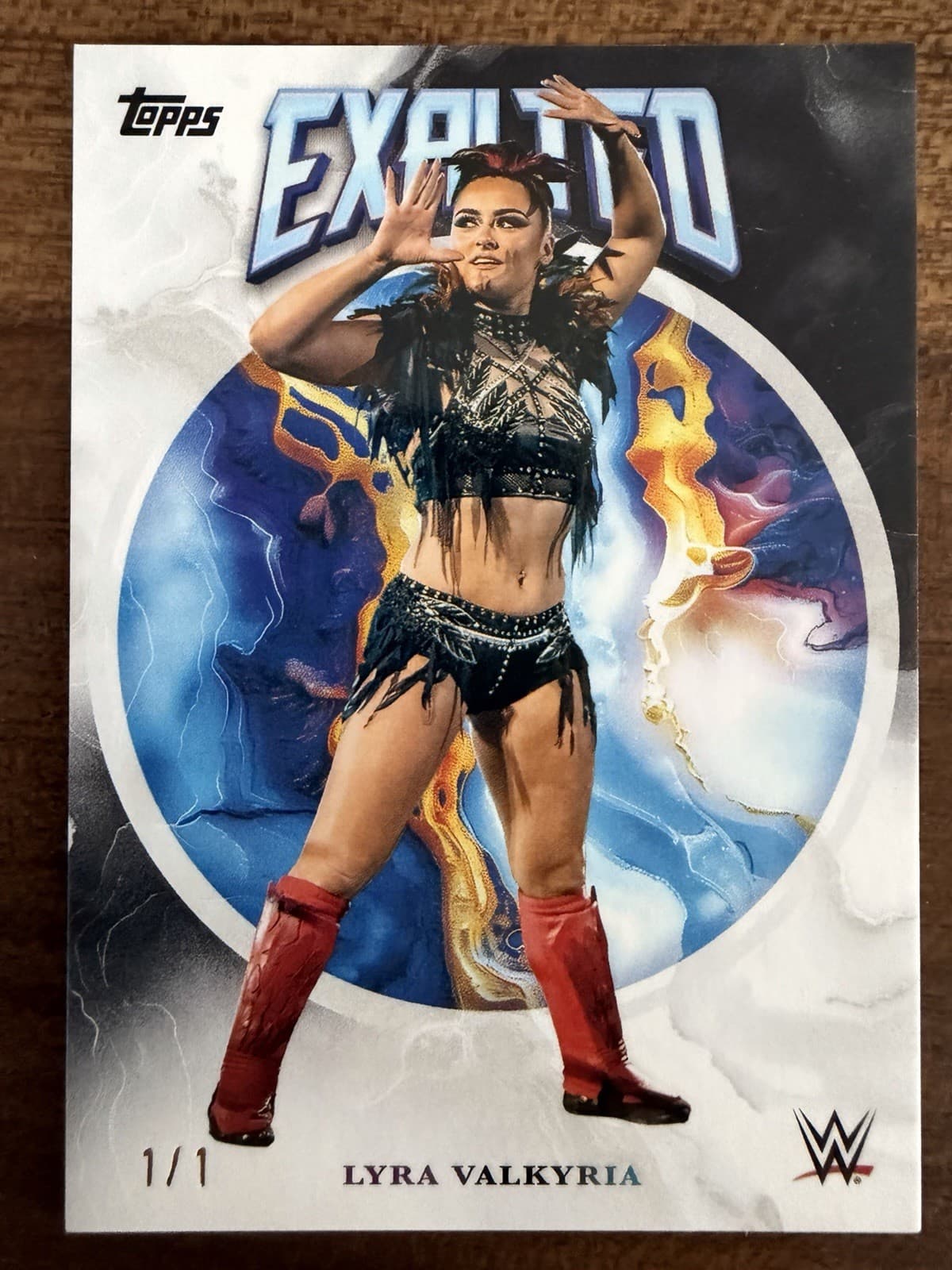 2025 Topps Exalted WWE Lyra Valkyria 1/1 Black One of One