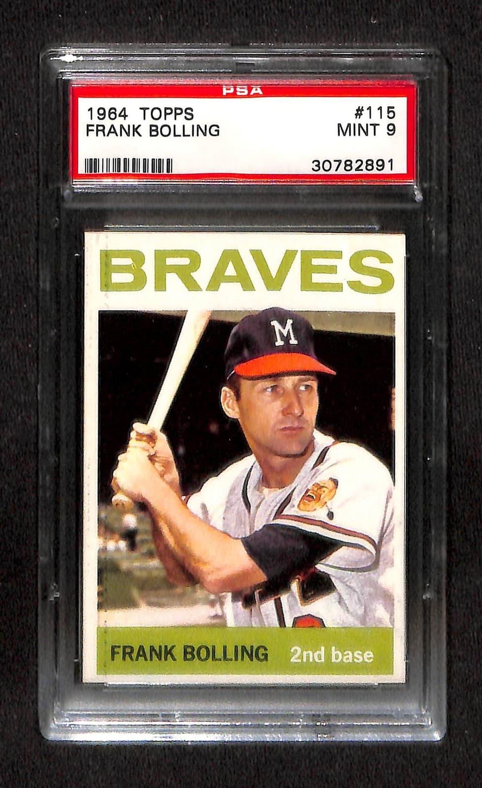 1964 Topps #115 FRANK BOLLING PSA 9 Mint 30782891