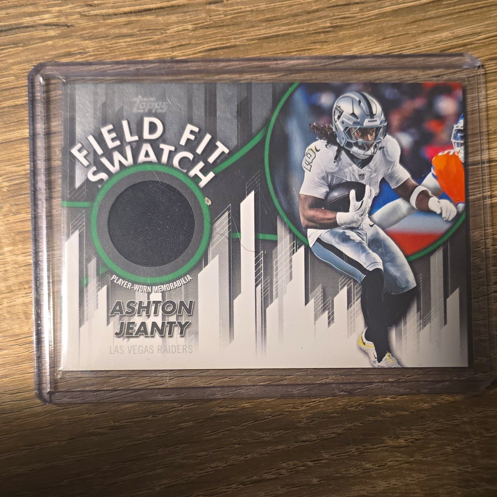 2026 Topps Flagship Football Ashton Jeanty Raiders Field Fit Swatch 79/99