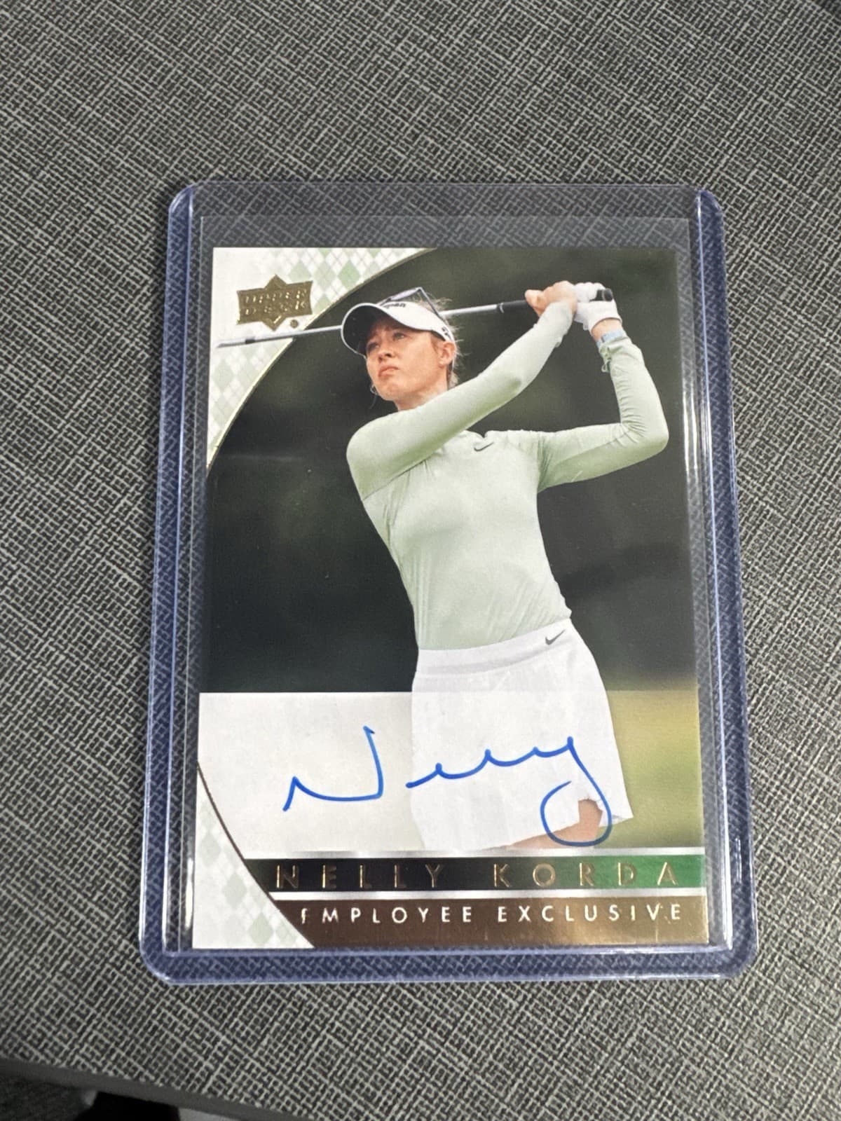 Nelly Korda Auto Upper Deck Employee Exclusive - Green Parallel
