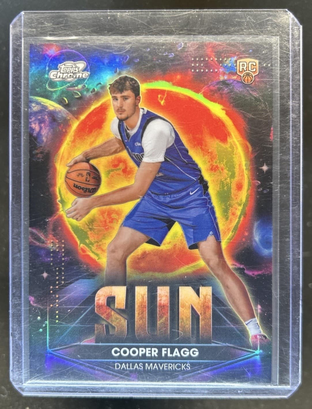 2025-26 Topps Cosmic Chrome Cooper Flagg Planetary Pursuit RC Sun SSP #PPS-8