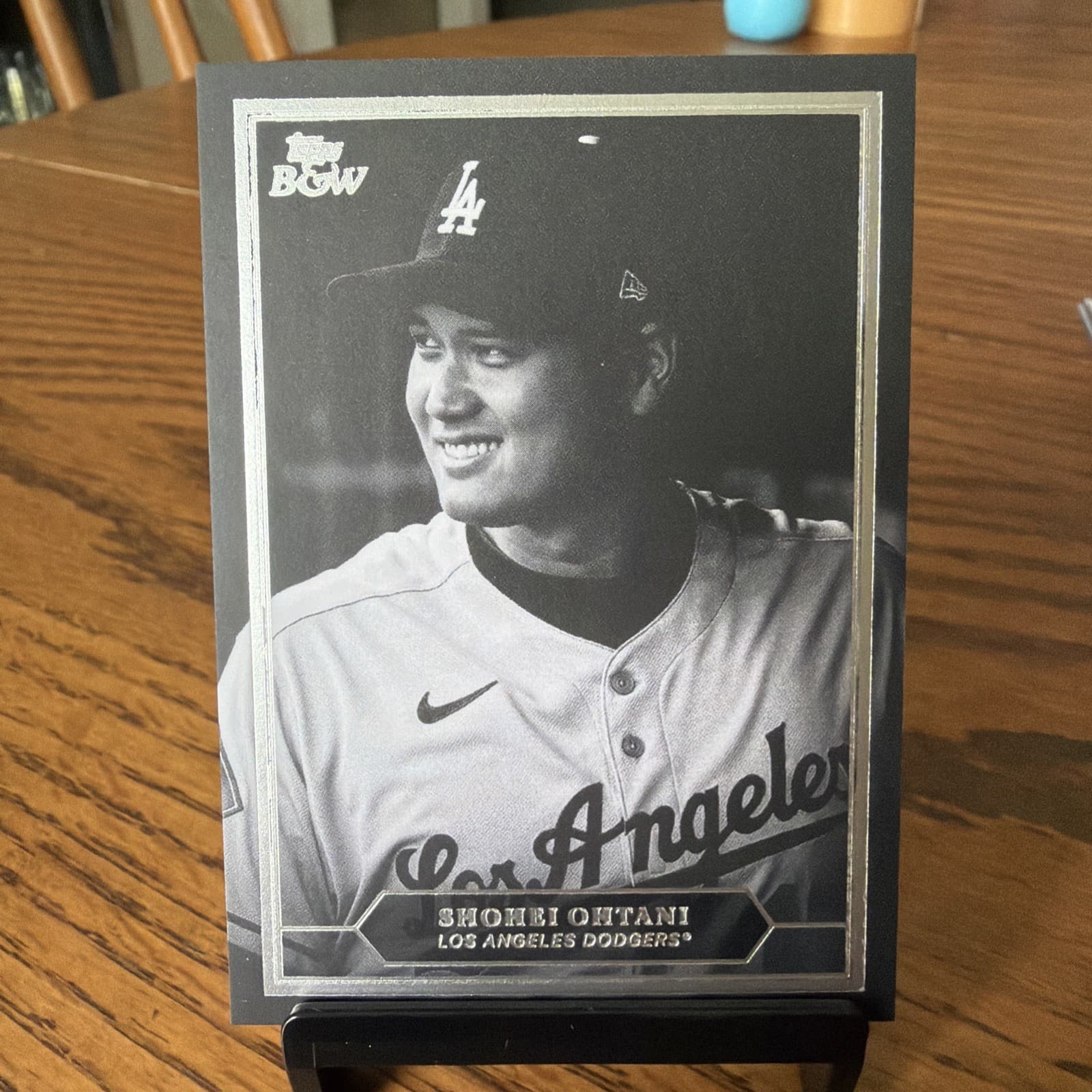 2025 Topps Black And White Shohei Ohtani Prized Portrait SP Card PP1
