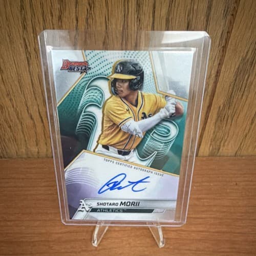 Topps Bowman's Best Shotaro Morii Athletics Autograph #B25-SM Baseball MLB