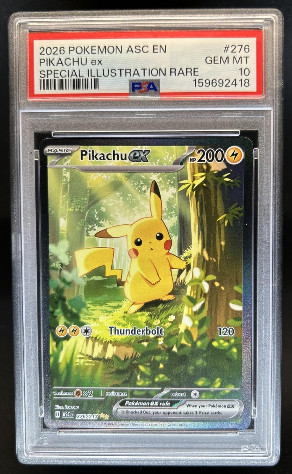 2026 Pokemon Pikachu ex Special Illustration Rare #276/217 PSA 10