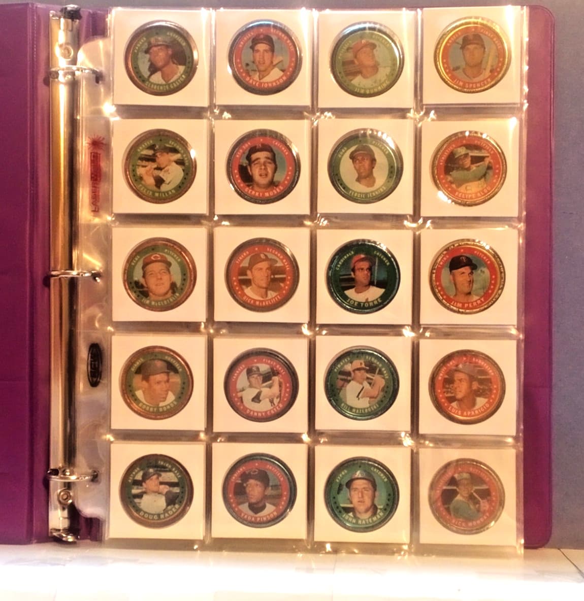 1971 TOPPS BASEBALL 132 / 153 NEAR COMPLETE COIN SET MAYS MAZ SEAVER KALINE
