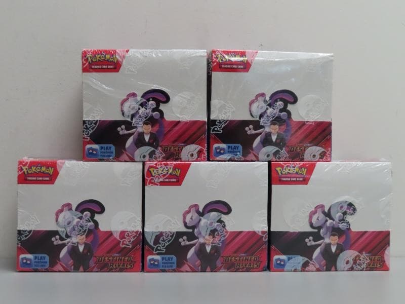 (5) Lot 2025 Pokemon Scarlet Violet Destined Rivals Factory Sealed Booster Box