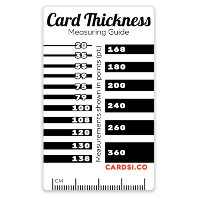 Card Thickness Measuring Guide